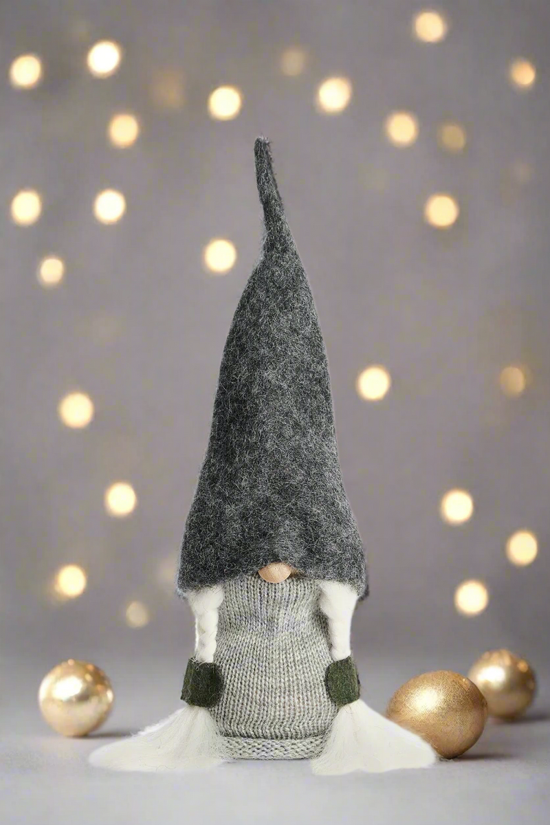 Tomte Gnome - Alice With Grey Cap – The German Christmas Shop USA