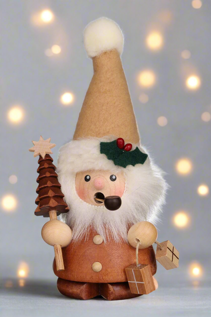 Incense Burner - Mini - Santa with Pointy Hat (Natural)