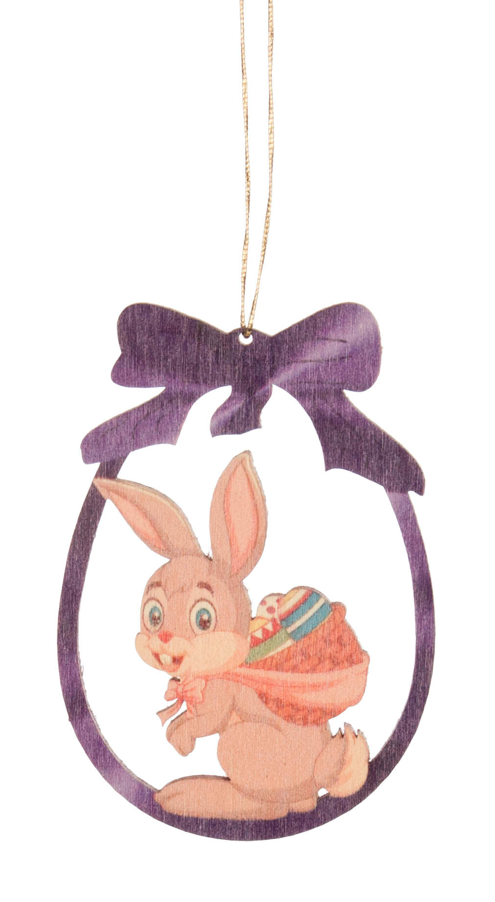 Easter Cut-Outs - Bunny Carrying Eggs on Back