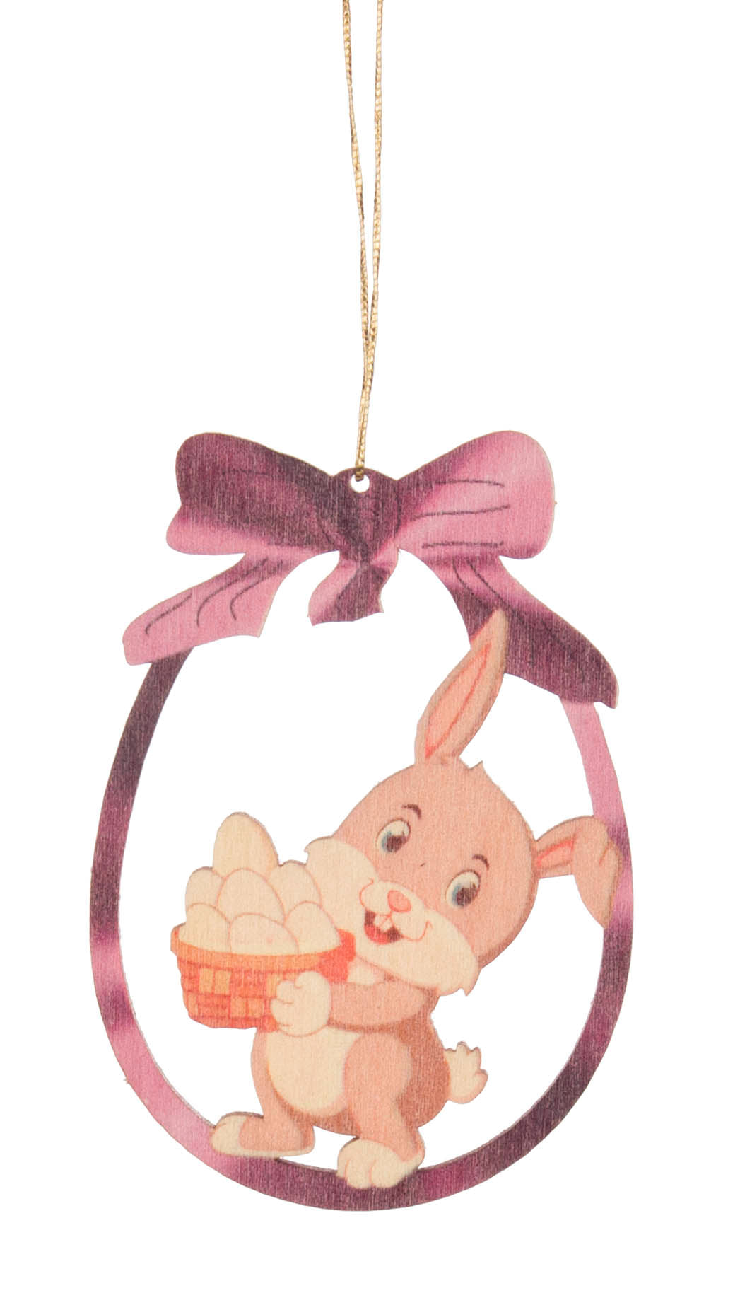 Easter Cut-Outs - Bunny Carrying Basket of Eggs