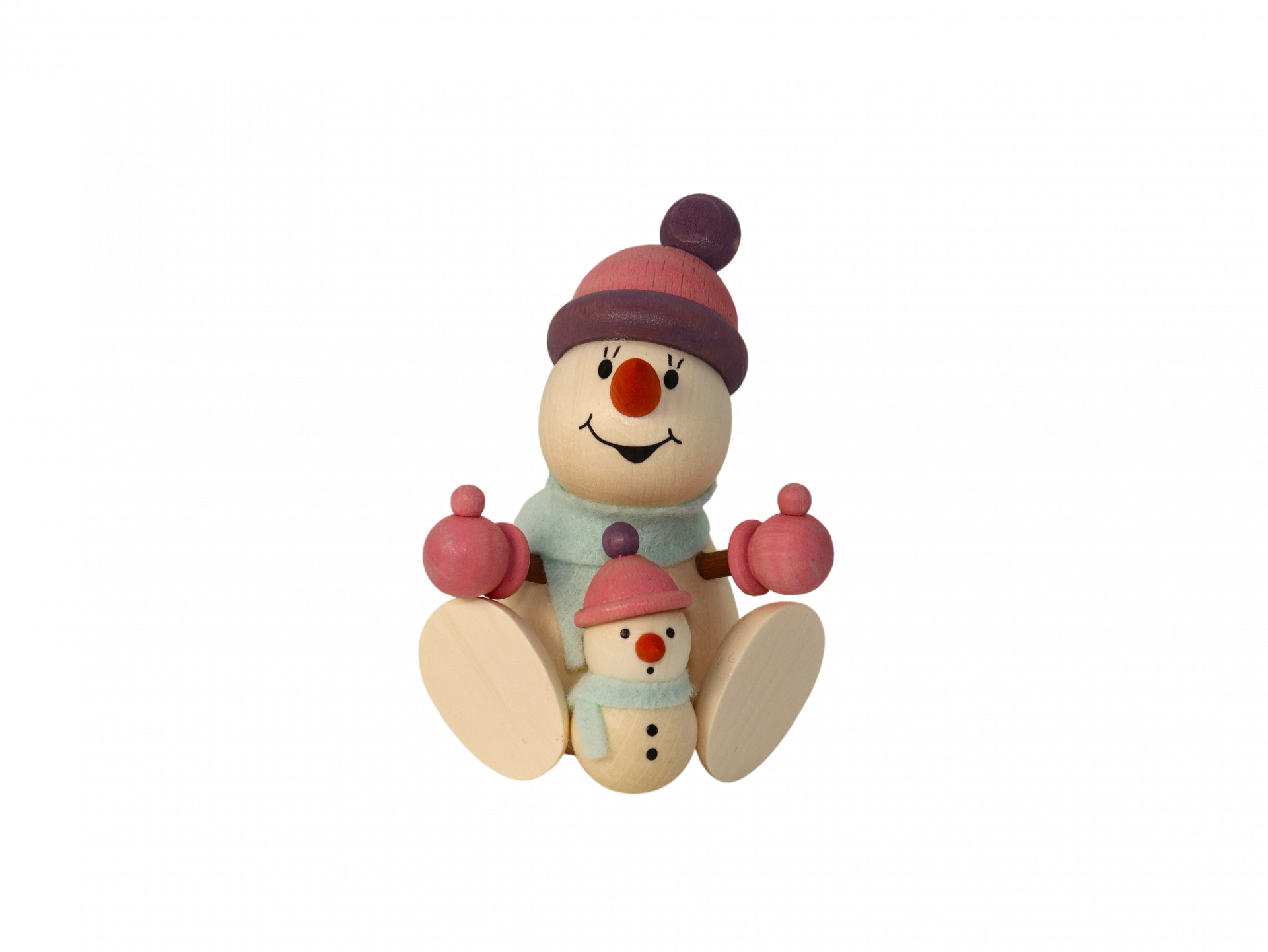 Weihnachtsmann Collectibles - Large Snow Mama & Tot
