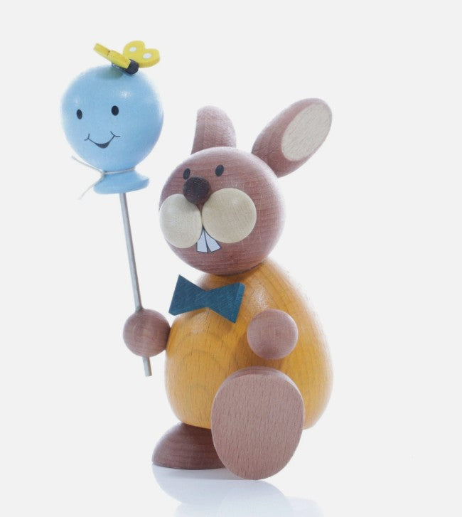Osterhase Collectible - Bunny Boy with Balloon and Butterfly