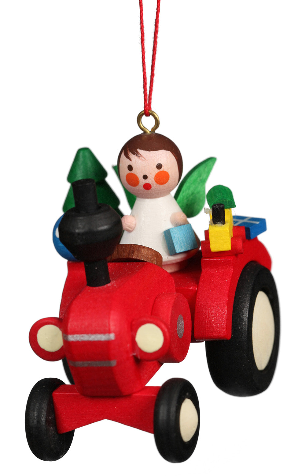 Angel on tractor - Christmas tree decoration