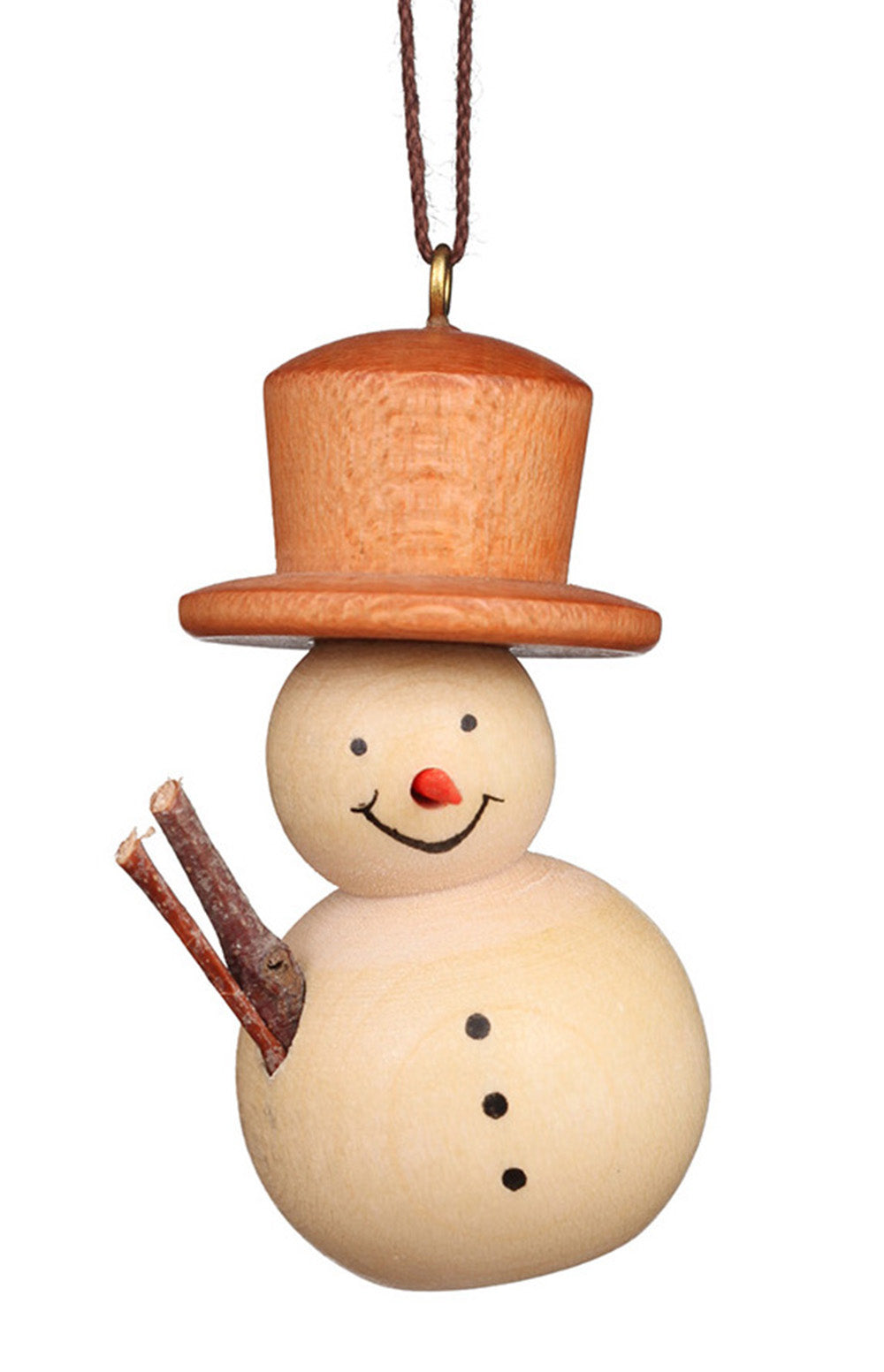 Miniature Tree Decorations - Natural Snowman