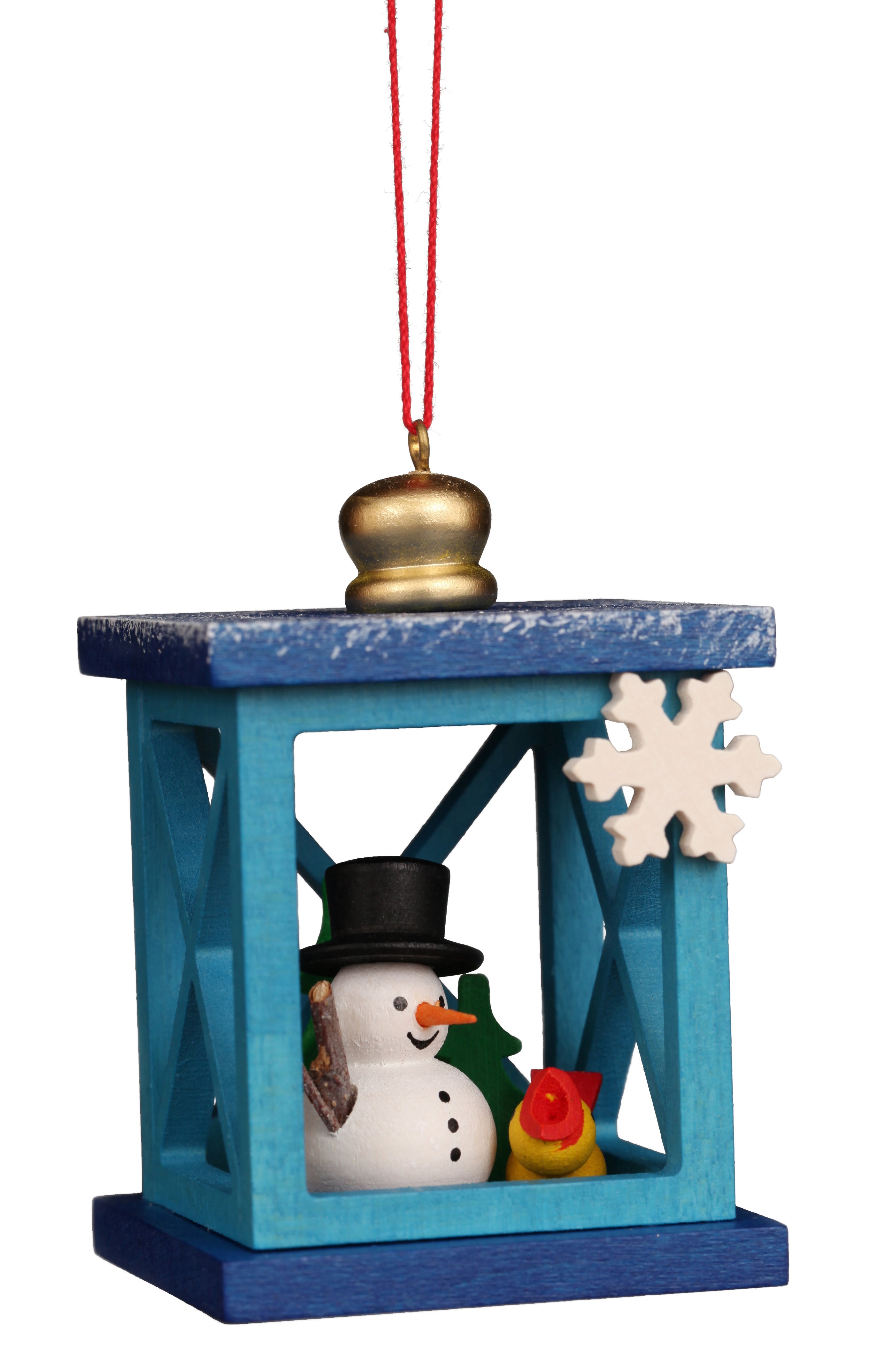 Snowman in Lantern - Christmas Tree Ornament