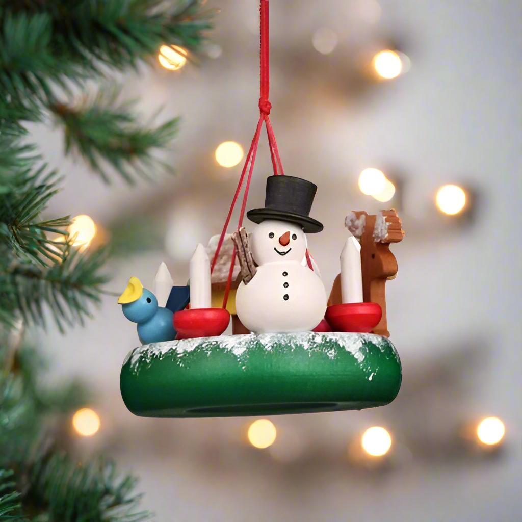 Advent Wreath (Snowman) - Christmas Tree Decoration