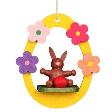 Springtime Bunny (Brown) in Egg - Easter Tree Decoration