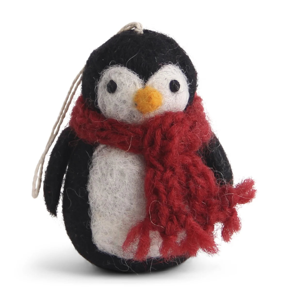 Felt Christmas Tree Decoration - Penguin with Scarf