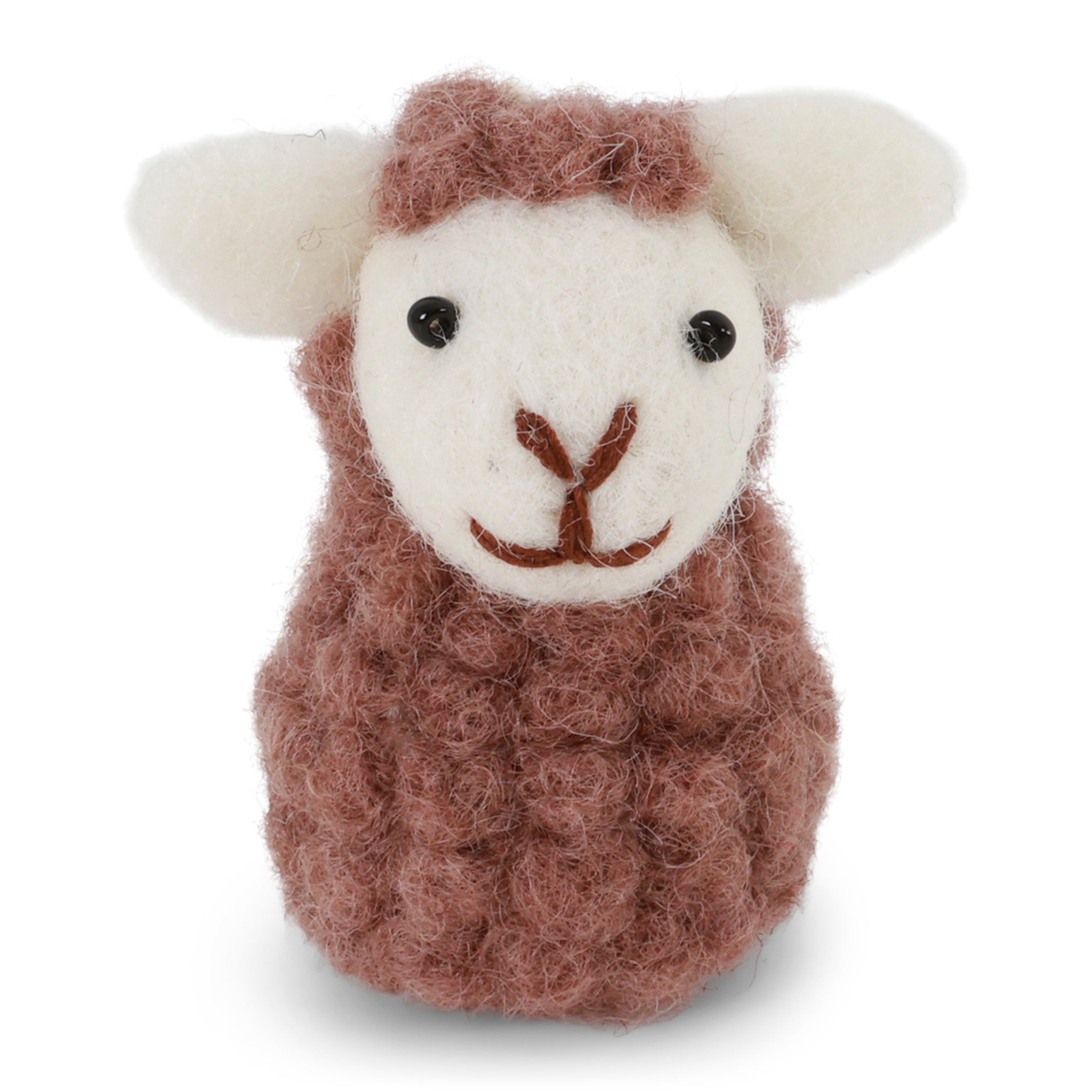 Felt Decoration - Sitting Sheep - Lavender