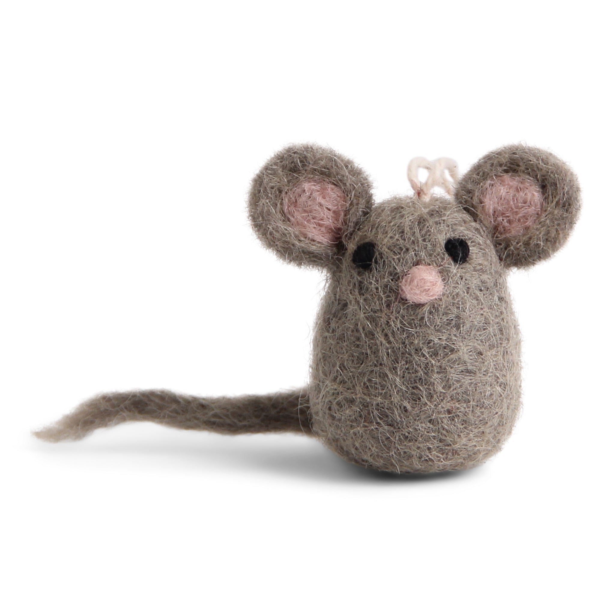 Felt Christmas Tree Decoration - Grey Mice (Set of 3)