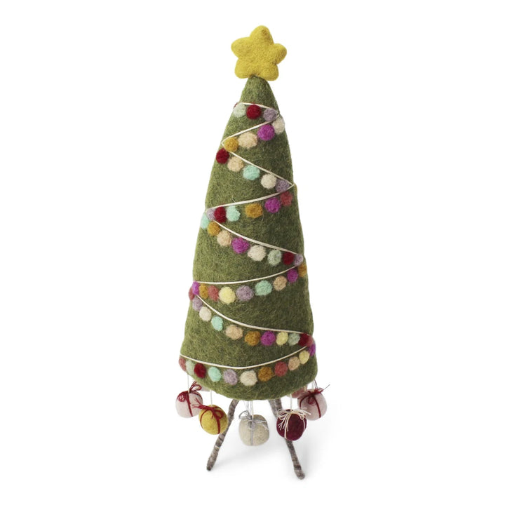 Christmas Figurine - A Decorated Tree With Garlands - X Large