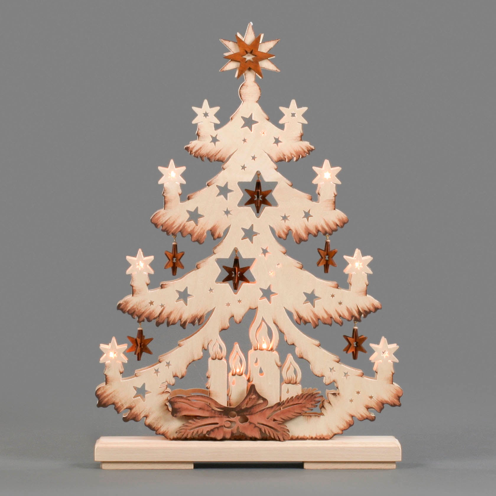 Lighted Arch (Schwibbogen) - Classic - Glowing Christmas Tree