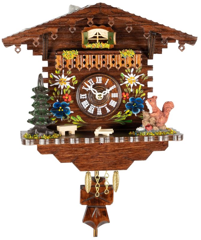 Enchanted Black Forest Cuckoo Clock - Floral