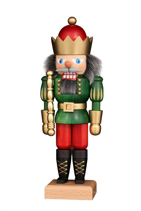 Nutcracker (Small) - King with Gloss Green Coat