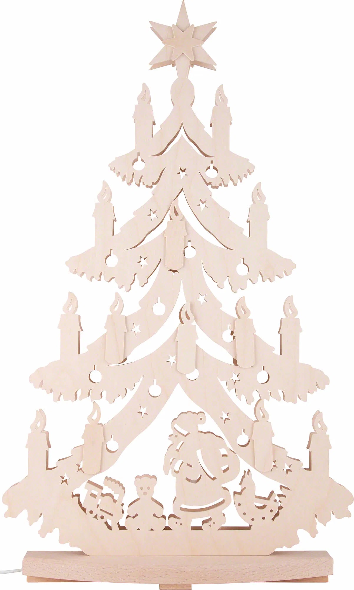 Lighted Arch (Schwibbogen) - Tree - Santa under the Tree