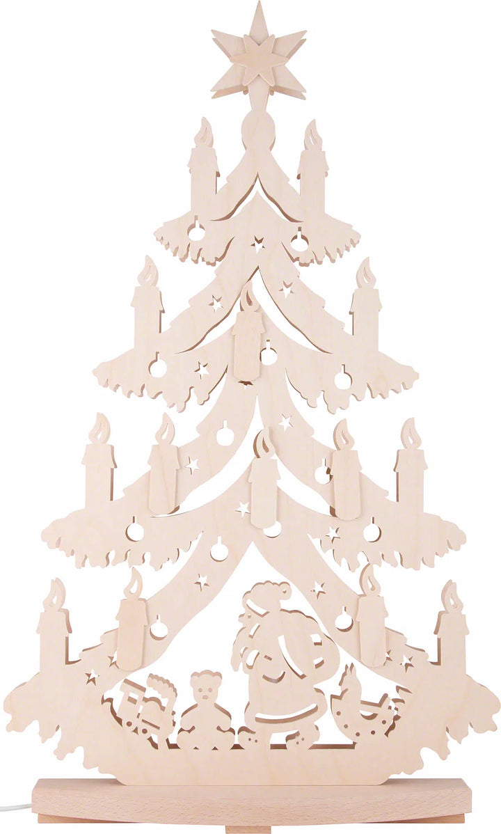 Lighted Arch (Schwibbogen) - Tree - Santa under the Tree