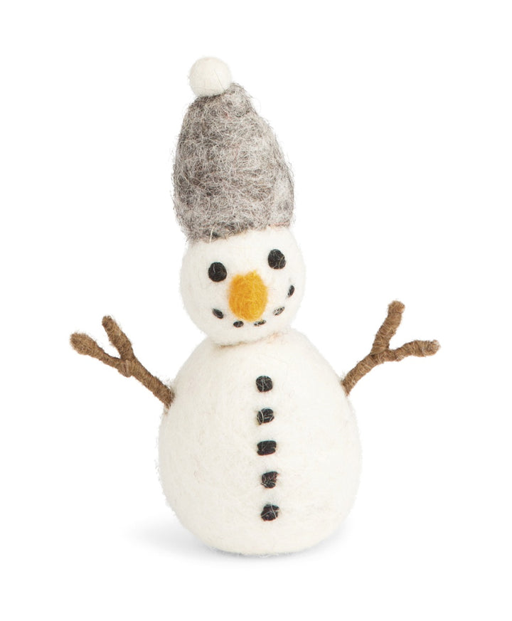 Christmas Figurine - Snowman (Grey) - Small