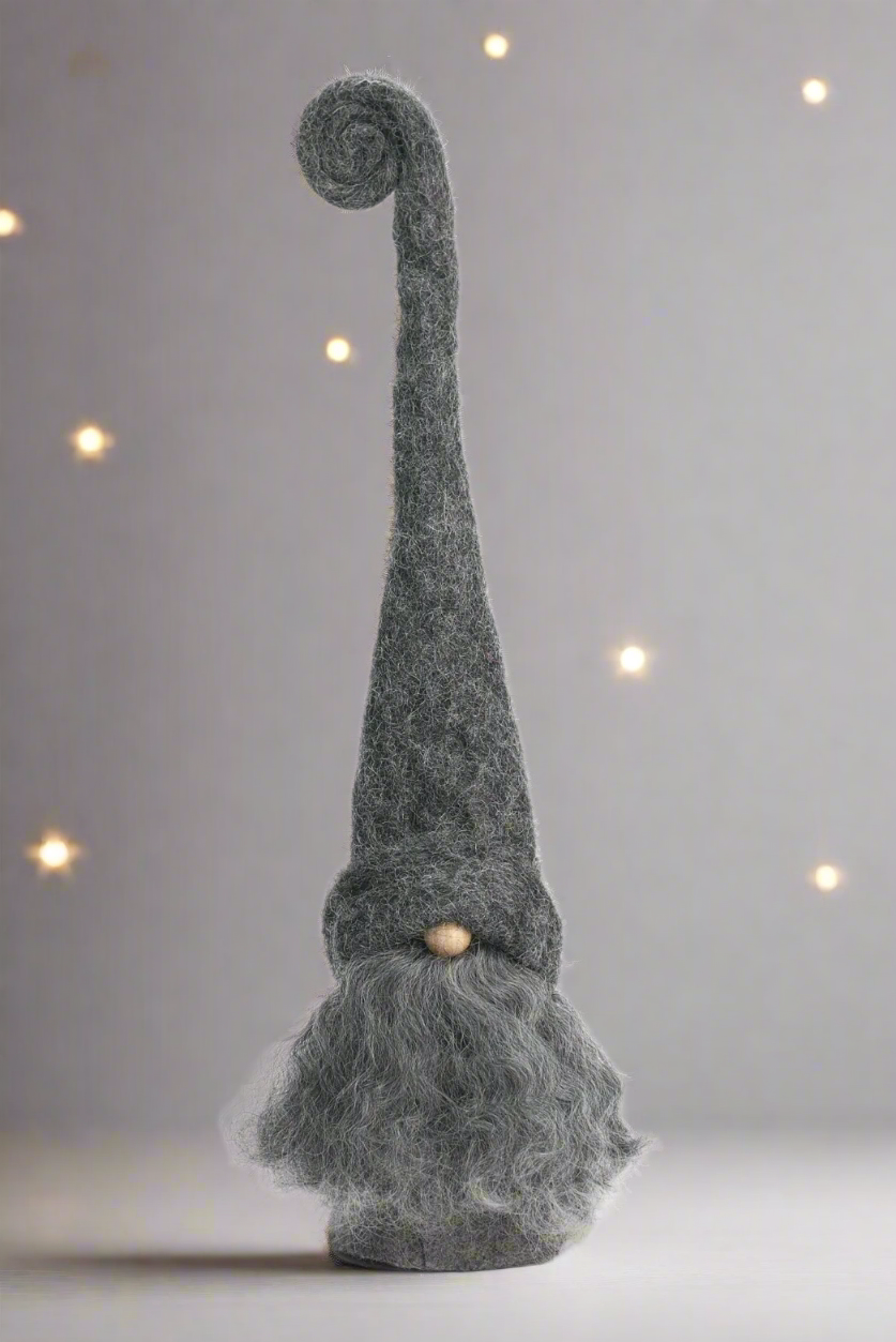 Tomte Gnome - Alfred with Grey Cap