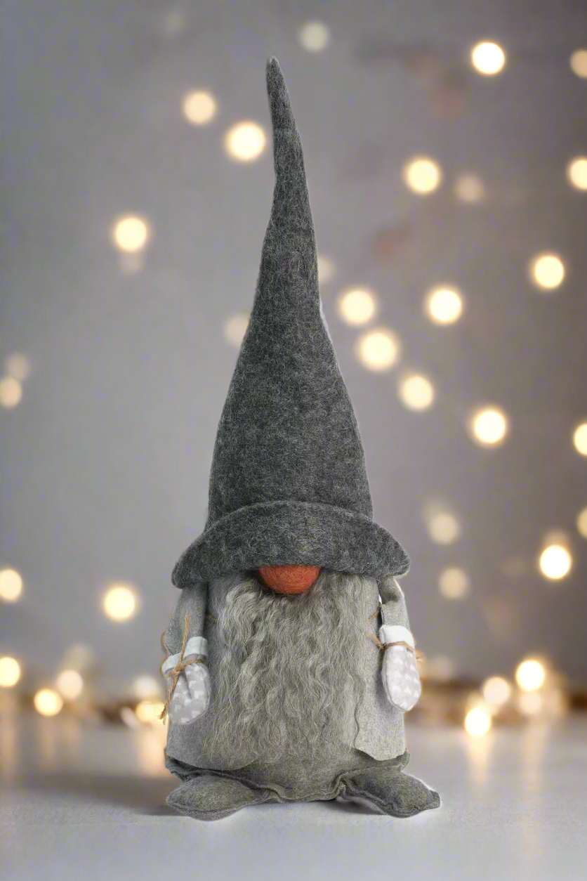Tomte Gnome - Filip with Grey Cap – The German Christmas Shop USA