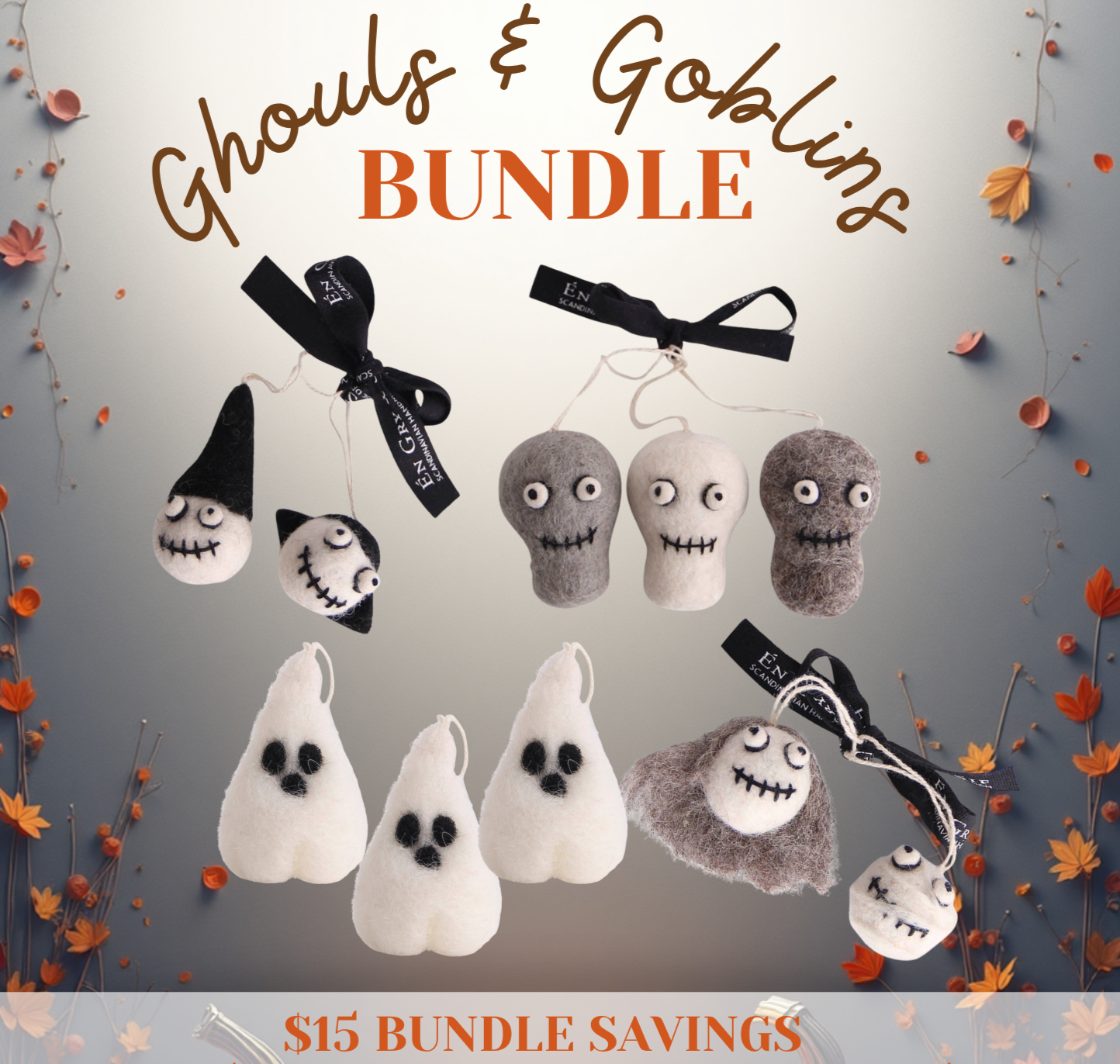 Felt Hanging Decoration - Ghouls & Goblins Bundle
