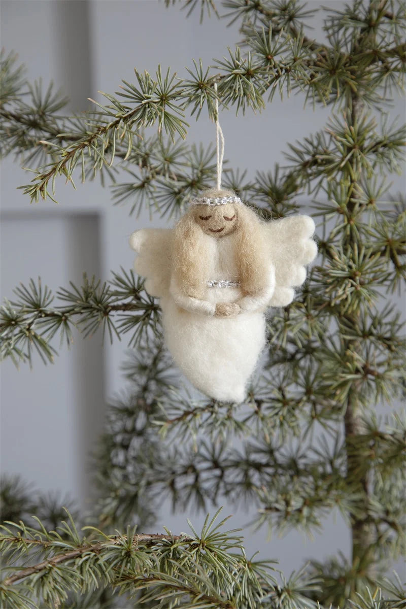 Felt Christmas Tree Decoration - Angel (Gloria)