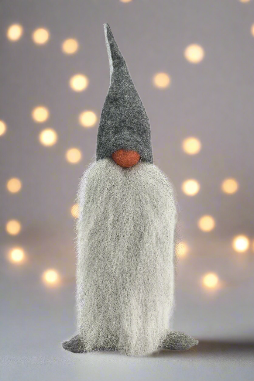 Tomte Gnome - Jakob (Grey Cap)