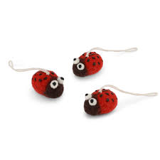 Felt Hanging Decoration - Ladybugs