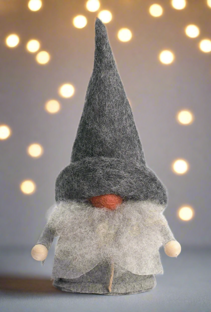 Tomte Gnome - Lukas (Grey Cap)