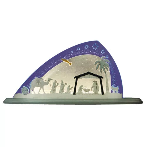 Lighted Arch (Schwibbogan) - Premium - Nativity (Damaged Outer Packaging)