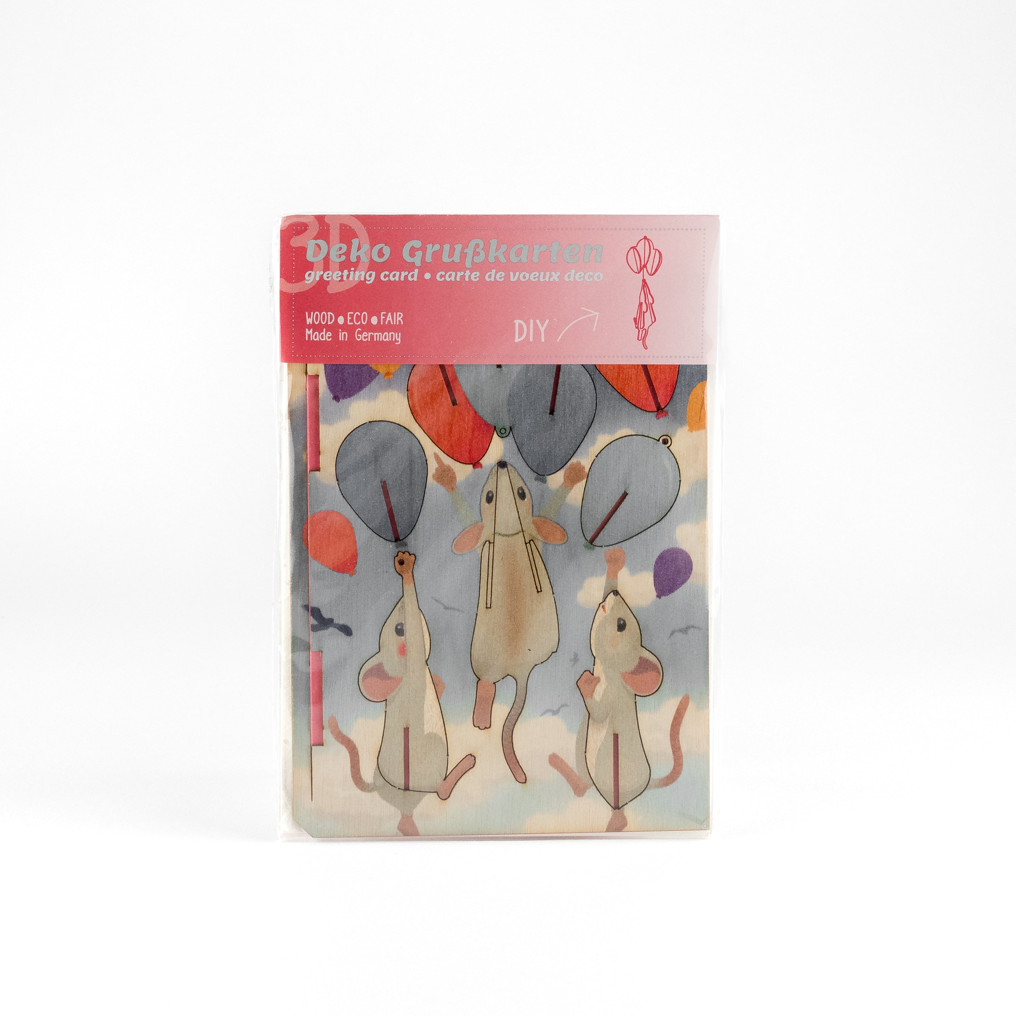 Crafty Card - Mouse & Balloons