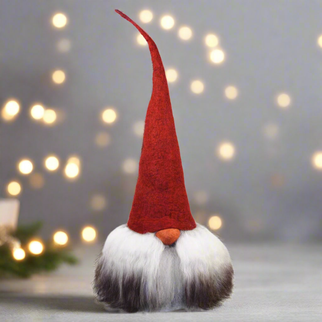 Tomte Gnome - Ollie With Red Cap