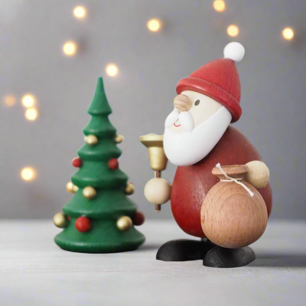 Weihnachtsmann Collectibles - Santa and Bell with Tree – The