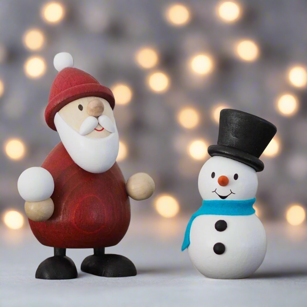 Weihnachtsmann Collectibles - Santa and Snowman