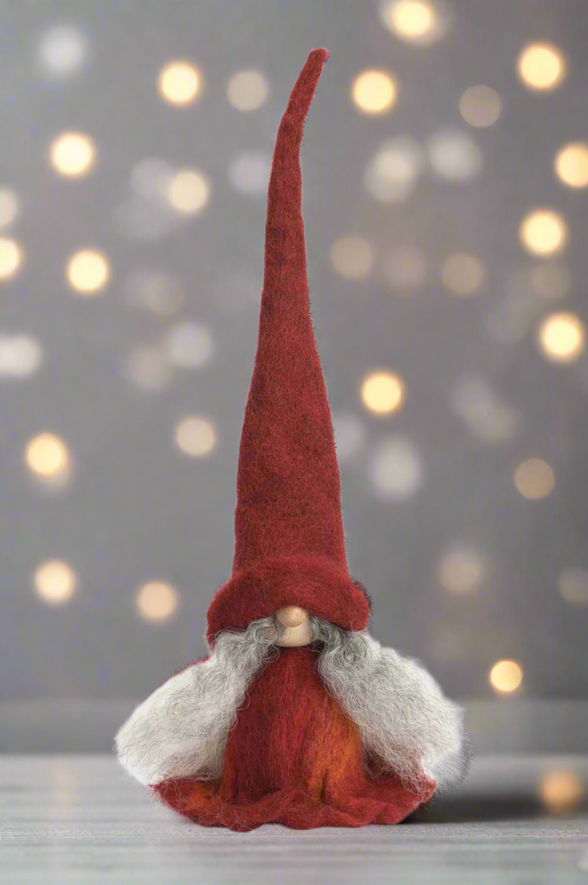 Tomte Gnome - Tova (Red Dress)