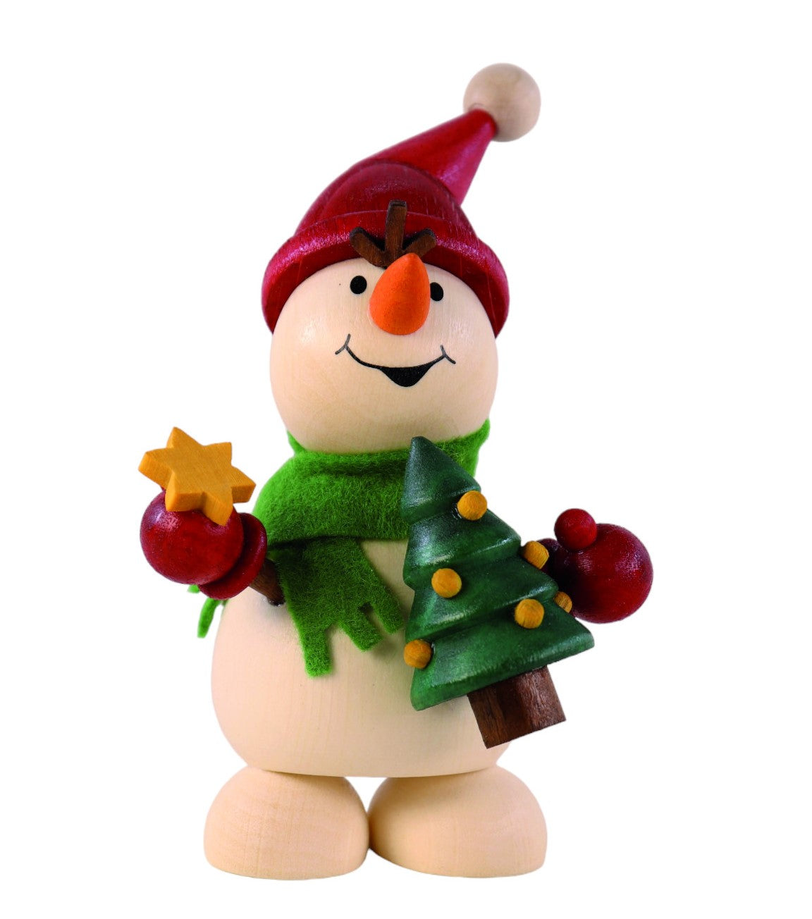 Weihnachtsmann Collectibles - Large Snowman with Christmas Tree