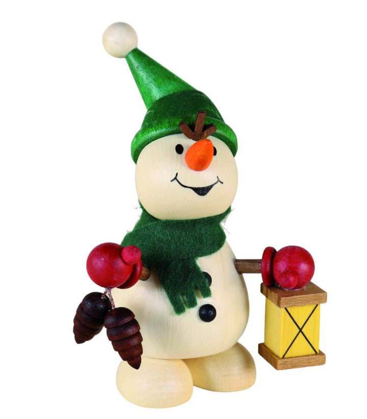 Weihnachtsmann Collectibles - Large Snowman with Christmas Lantern (Pre-Order Item)