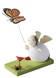 Little Angel Figurine - Guardian Angel with butterfly