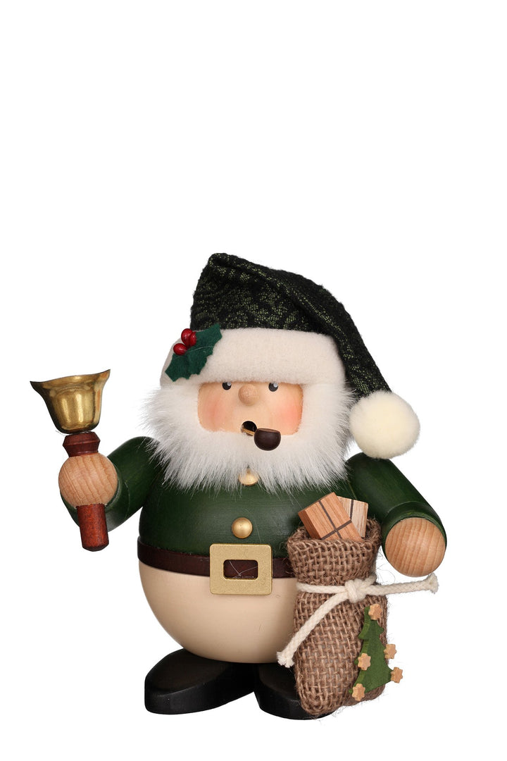 Incense Burner - Premium - Santa with bell (Green)