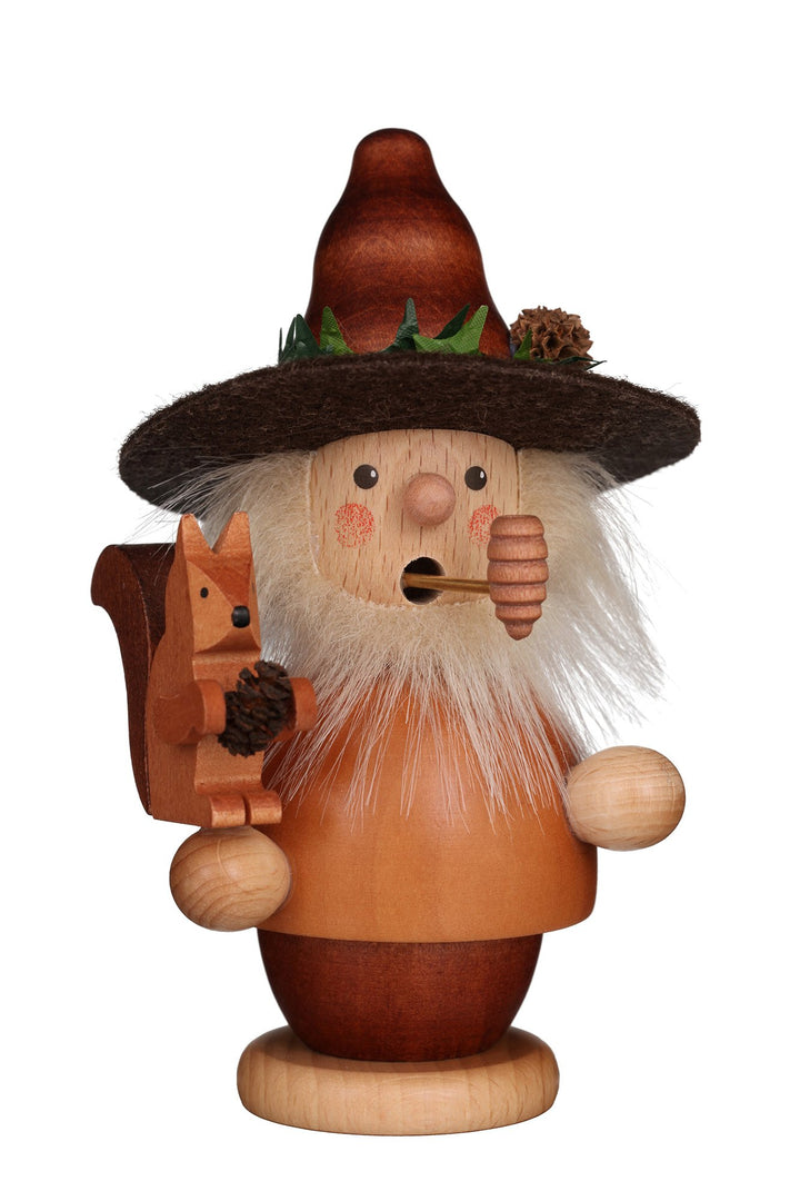 Incense Burner - Mini - Forest Man with Squirrel (Natural)