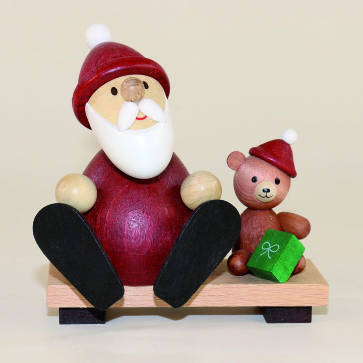 Weihnachtsmann Collectibles - Santa with Teddy Bear