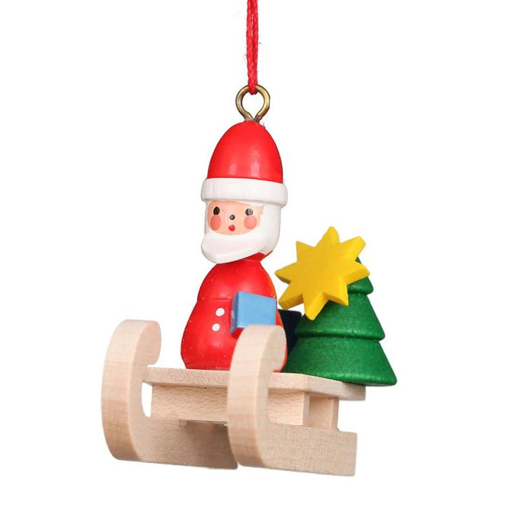 Mini sled - Santa - Christmas tree decoration