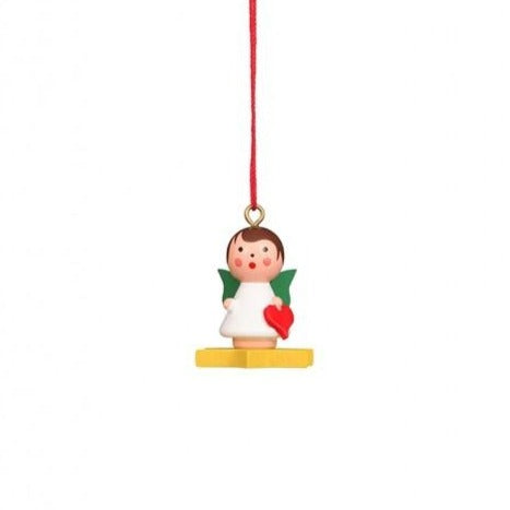 Mini angel - Floating on a Colourful Star - Christmas tree decoration
