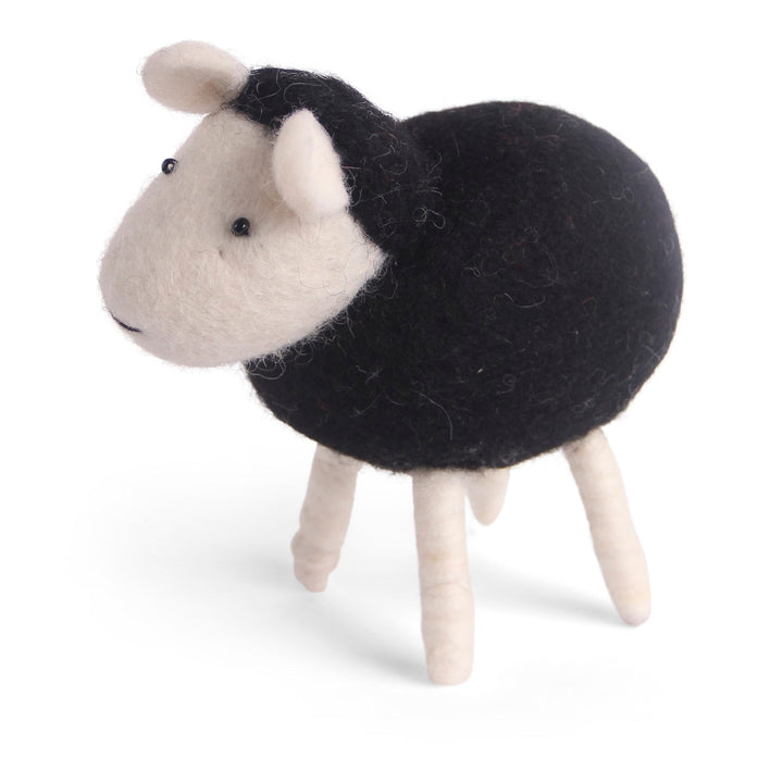 Lamb Figurine (Black) - Large Sheep