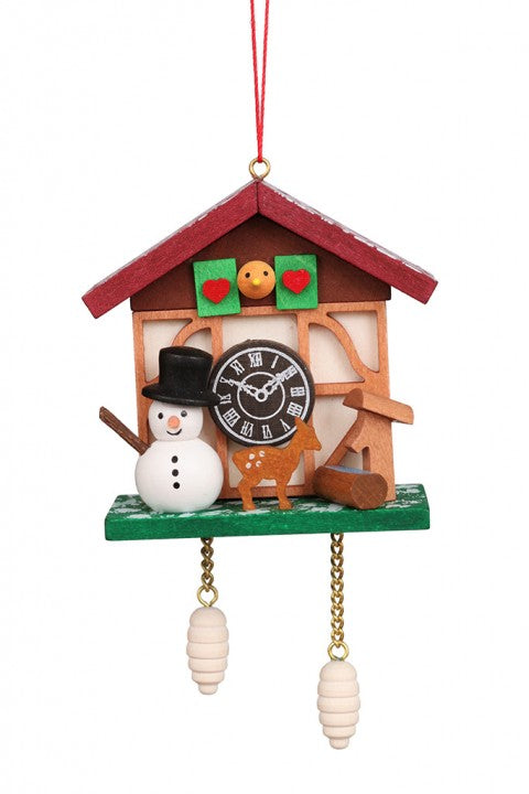 Cuckoo Clock - Snowman's Workshop - Christmas tree decoration