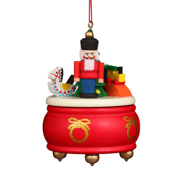 Music Box - Red Nutcracker - Christmas Tree Decoration