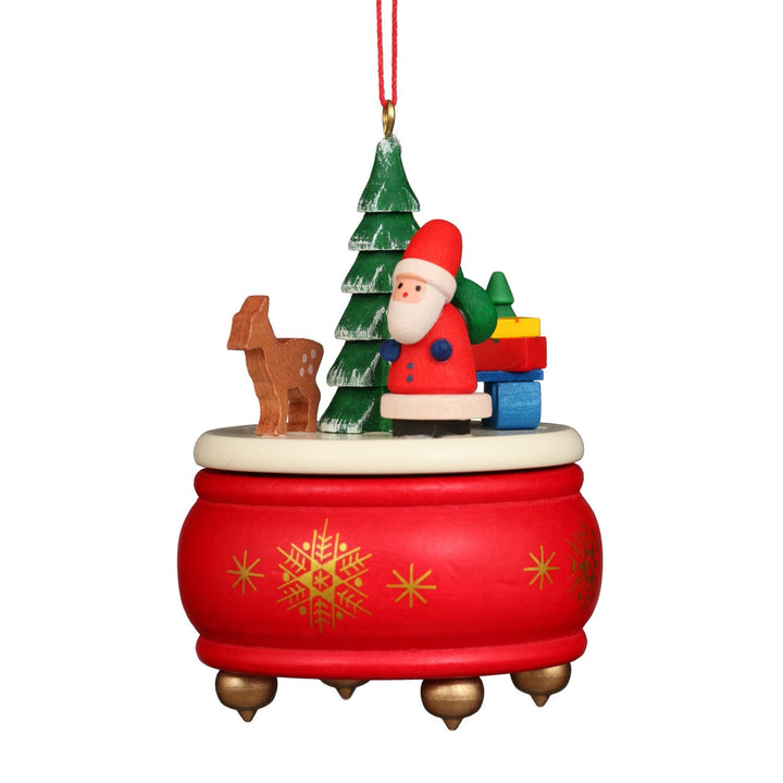 Music Box - Red Santa - Christmas Tree Decoration