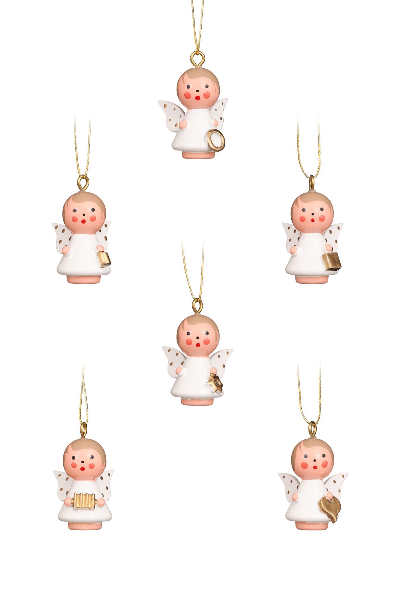 Mini angel - Golden wings - Christmas tree decoration