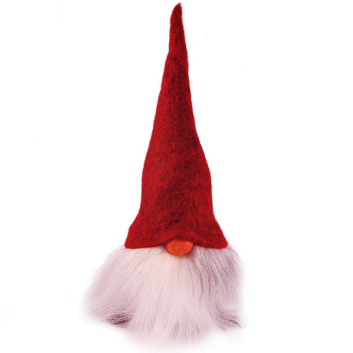 Tomte Gnome - Walter with Felt Cap (Red)