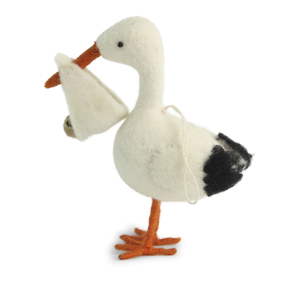 Children's Hanging Decoration - Stork with Baby (Large)