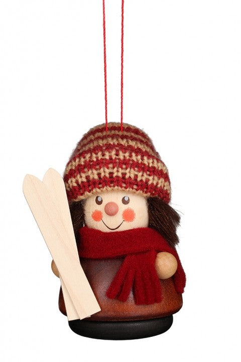 Little gnome Christmas tree decoration - Skier